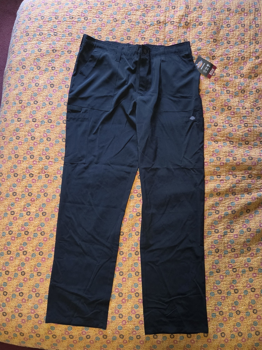 Dickies Men's Black Scrub Pants NWT Large